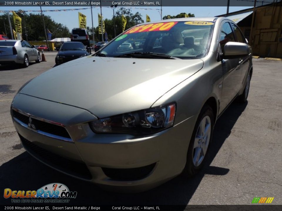 2008 Mitsubishi Lancer ES Desert Sand Metallic / Beige Photo #1