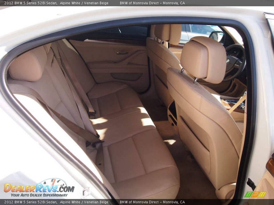 2012 BMW 5 Series 528i Sedan Alpine White / Venetian Beige Photo #5