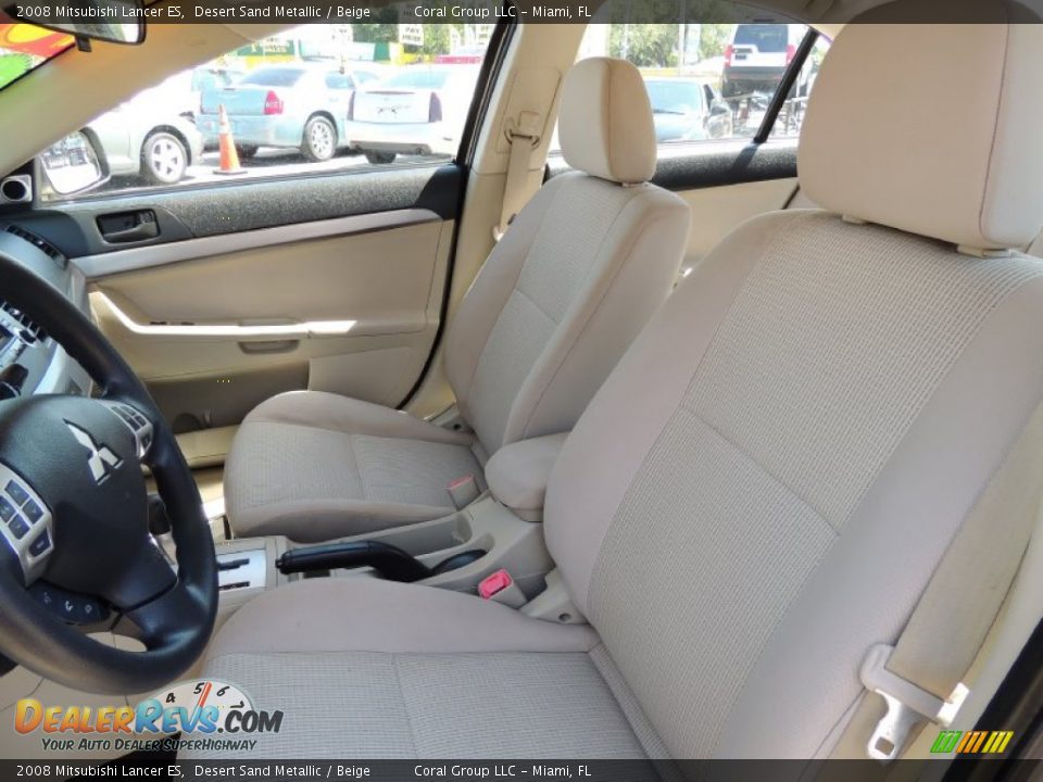 2008 Mitsubishi Lancer ES Desert Sand Metallic / Beige Photo #11