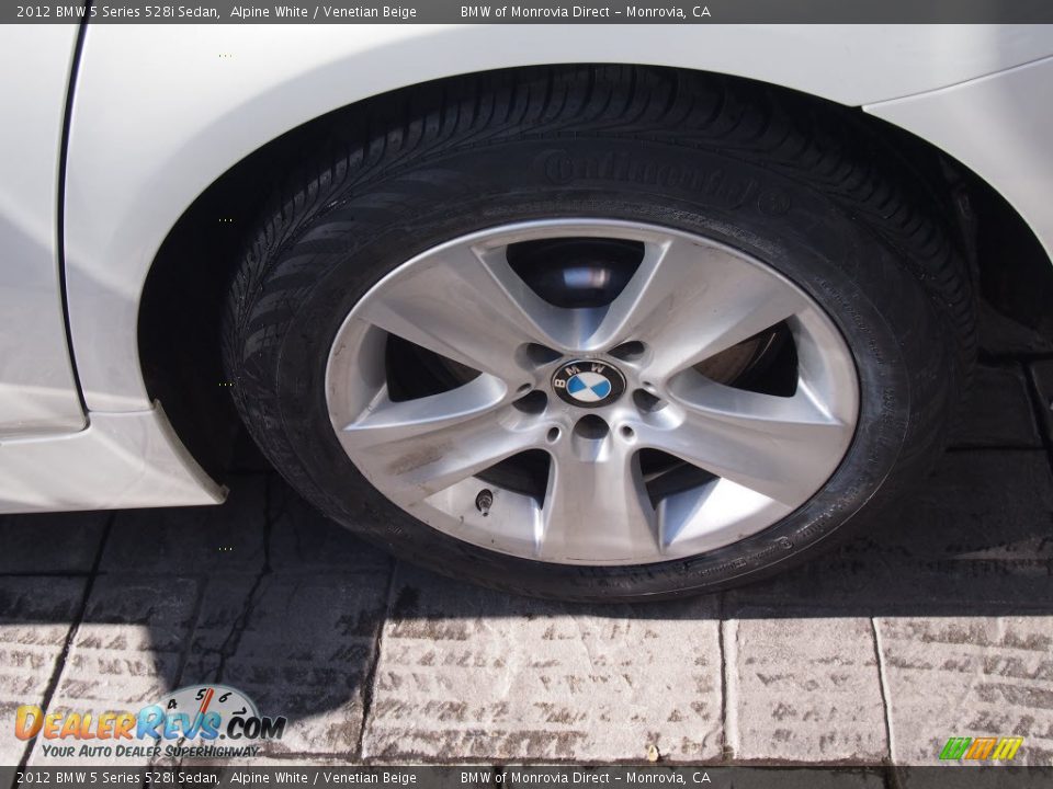2012 BMW 5 Series 528i Sedan Alpine White / Venetian Beige Photo #9