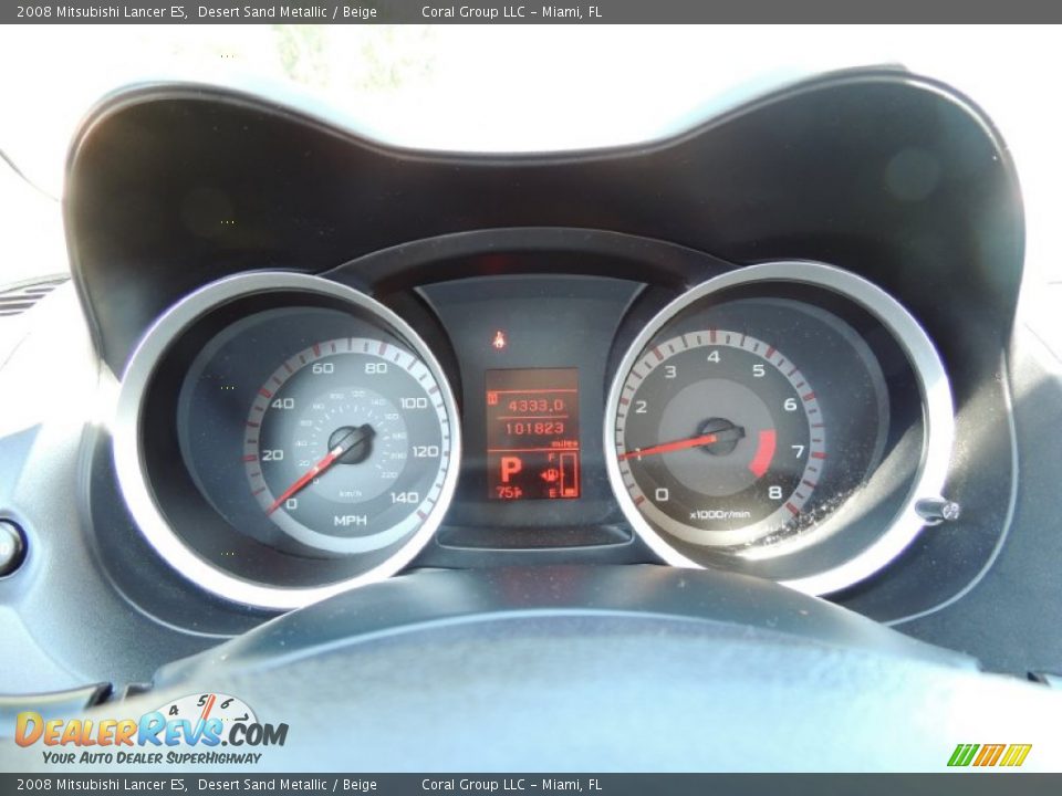 2008 Mitsubishi Lancer ES Desert Sand Metallic / Beige Photo #13