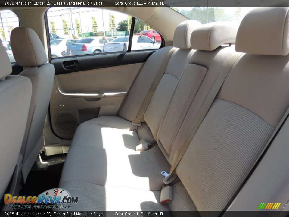 2008 Mitsubishi Lancer ES Desert Sand Metallic / Beige Photo #15
