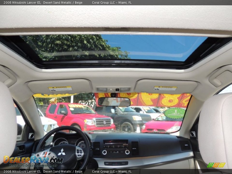 2008 Mitsubishi Lancer ES Desert Sand Metallic / Beige Photo #19