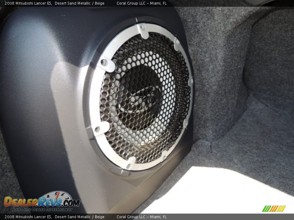 2008 Mitsubishi Lancer ES Desert Sand Metallic / Beige Photo #21