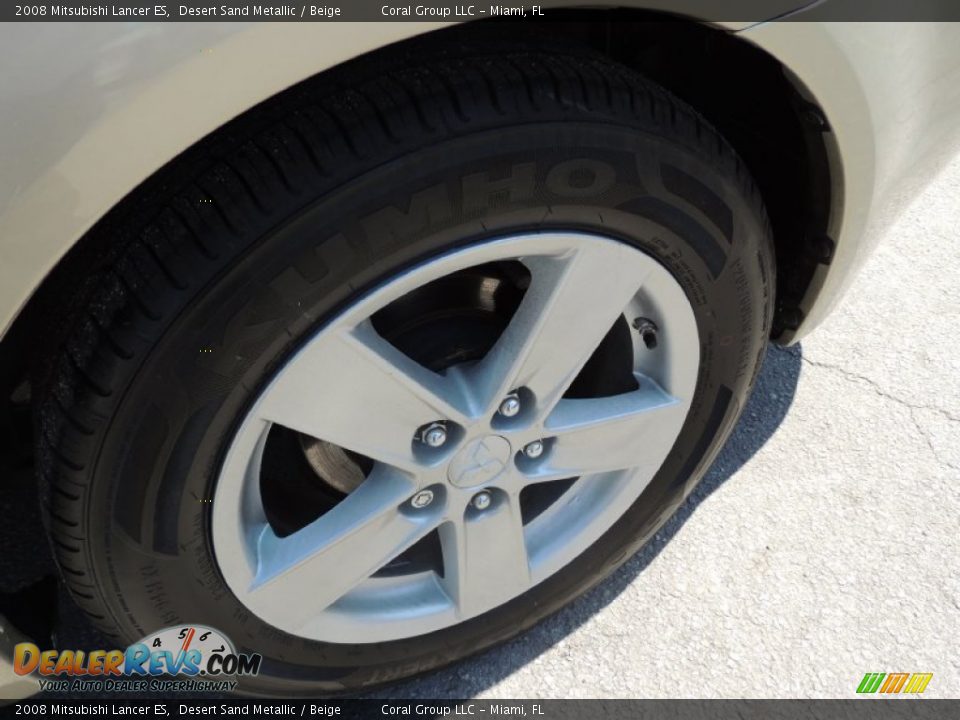 2008 Mitsubishi Lancer ES Desert Sand Metallic / Beige Photo #23