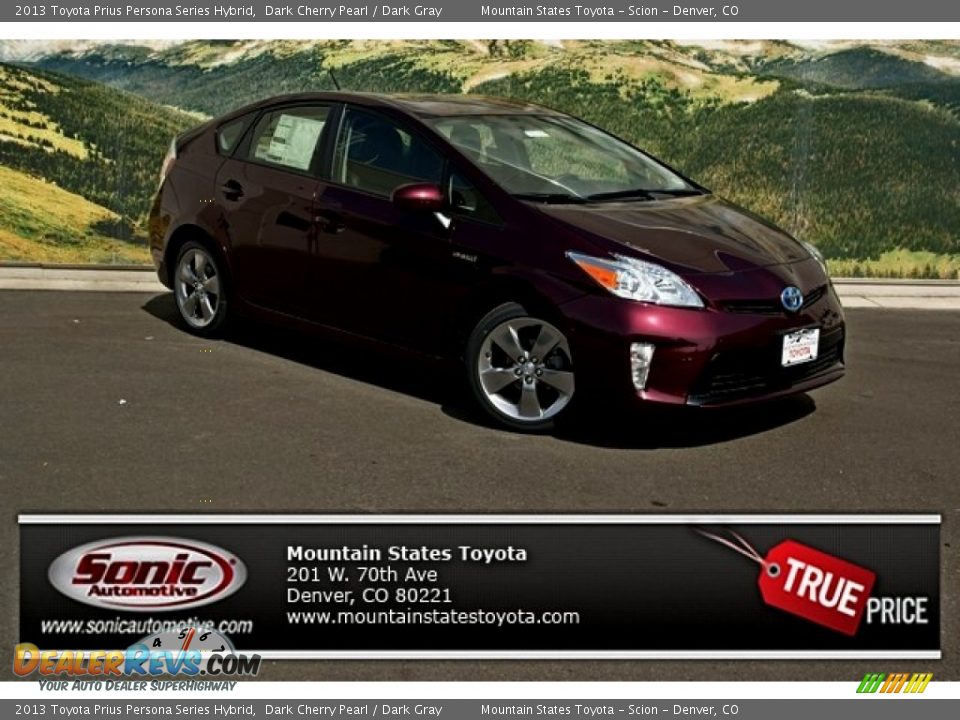 2013 Toyota Prius Persona Series Hybrid Dark Cherry Pearl / Dark Gray Photo #1