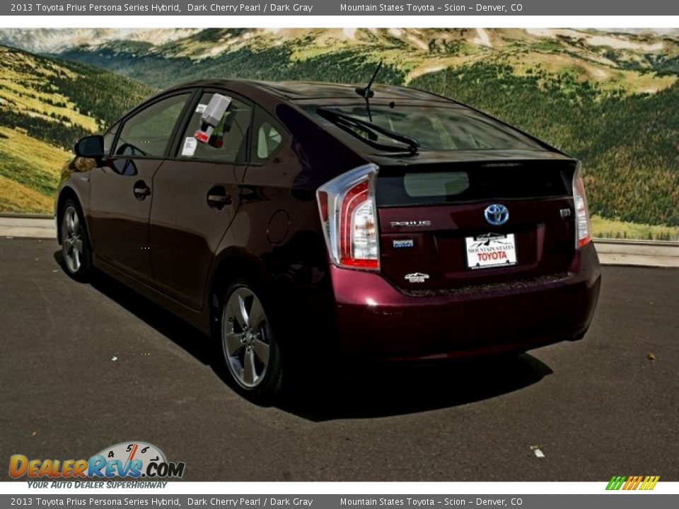2013 Toyota Prius Persona Series Hybrid Dark Cherry Pearl / Dark Gray Photo #2