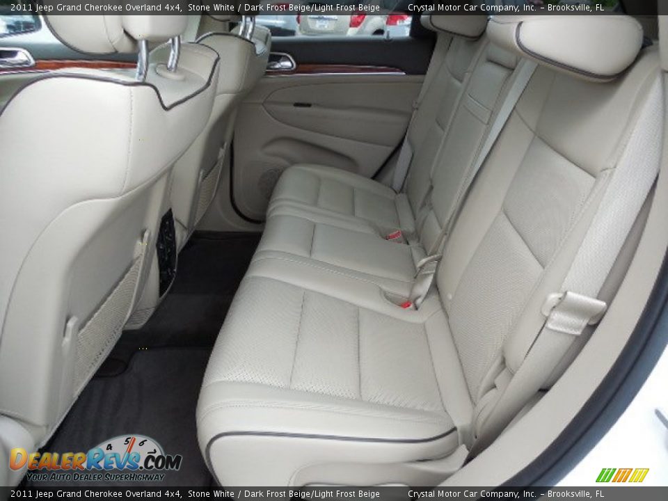Rear Seat of 2011 Jeep Grand Cherokee Overland 4x4 Photo #5