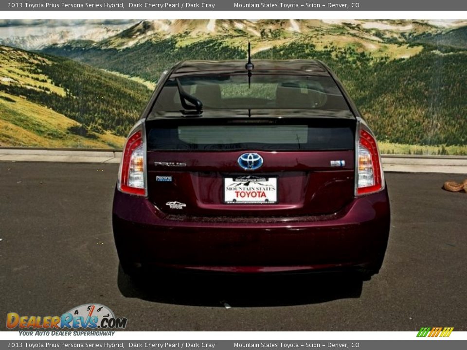 2013 Toyota Prius Persona Series Hybrid Dark Cherry Pearl / Dark Gray Photo #4