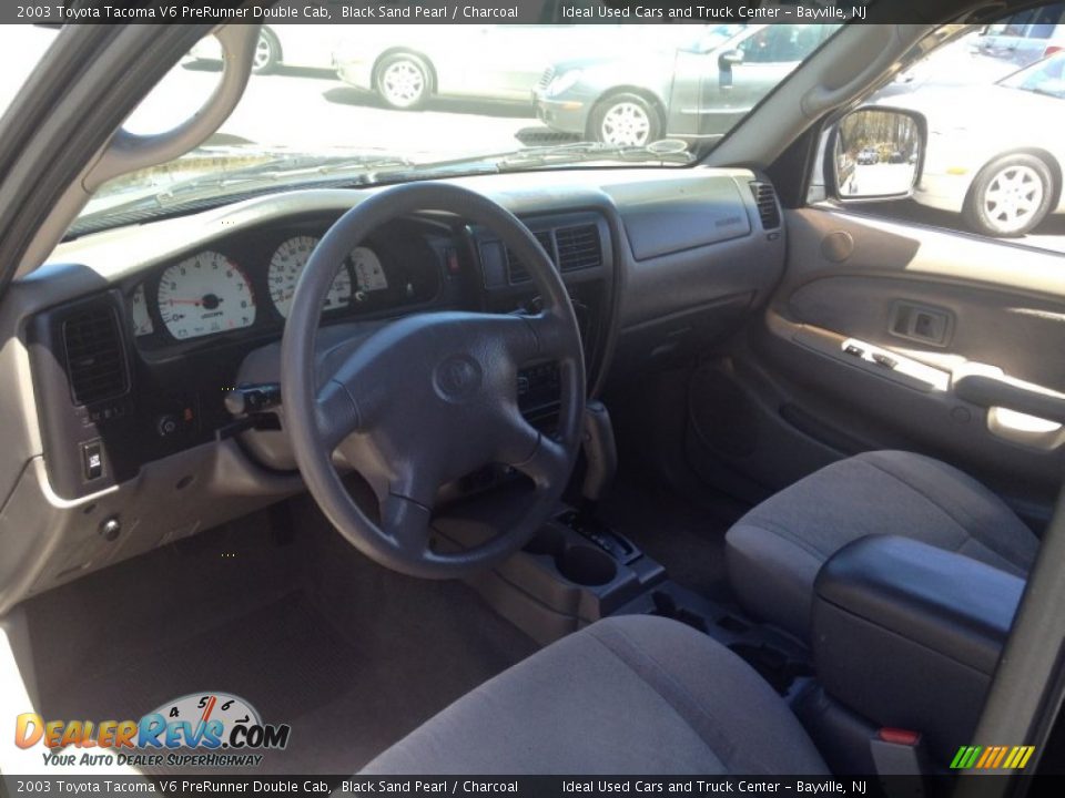 2003 Toyota Tacoma V6 PreRunner Double Cab Black Sand Pearl / Charcoal Photo #25