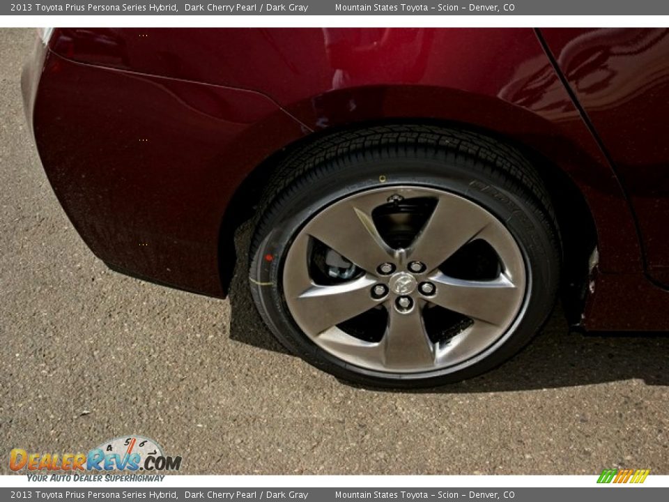 2013 Toyota Prius Persona Series Hybrid Dark Cherry Pearl / Dark Gray Photo #9