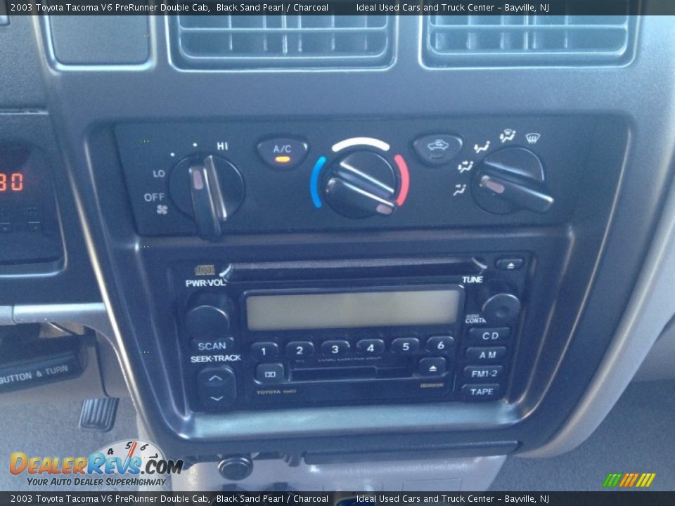2003 Toyota Tacoma V6 PreRunner Double Cab Black Sand Pearl / Charcoal Photo #31