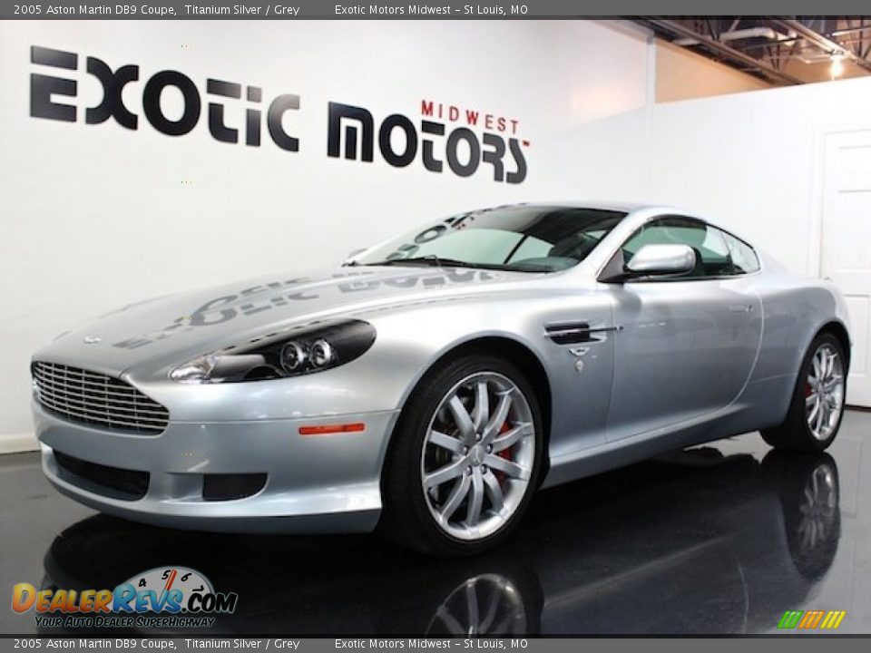 2005 Aston Martin DB9 Coupe Titanium Silver / Grey Photo #3