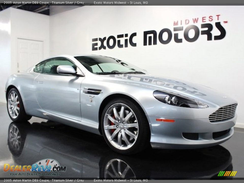 2005 Aston Martin DB9 Coupe Titanium Silver / Grey Photo #4