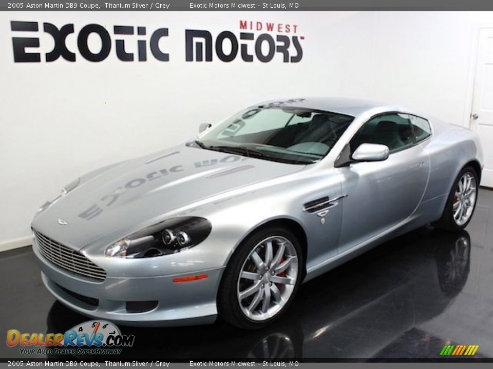 2005 Aston Martin DB9 Coupe Titanium Silver / Grey Photo #8