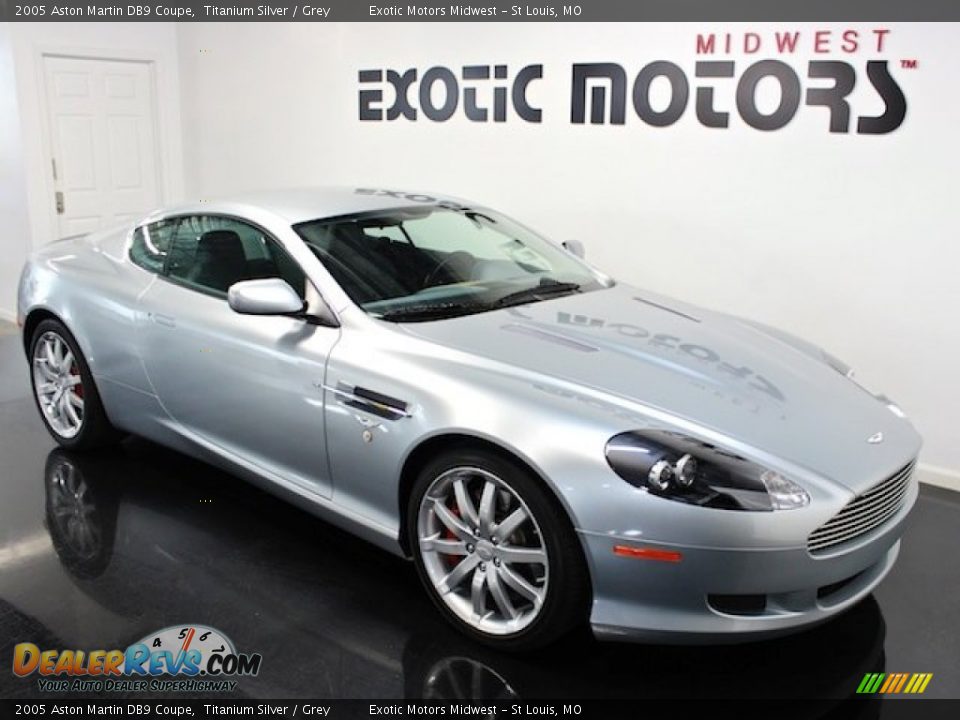 2005 Aston Martin DB9 Coupe Titanium Silver / Grey Photo #9
