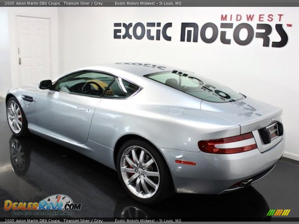 2005 Aston Martin DB9 Coupe Titanium Silver / Grey Photo #10