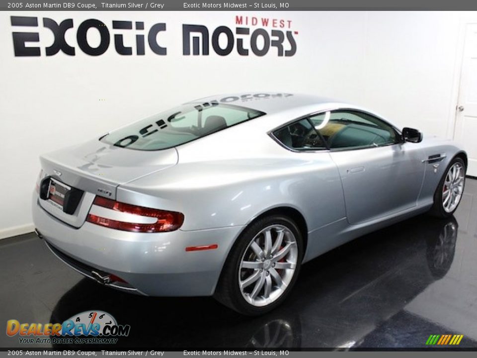 2005 Aston Martin DB9 Coupe Titanium Silver / Grey Photo #11