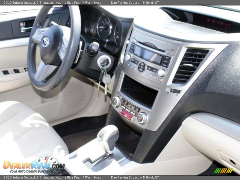 2010 Subaru Outback 2.5i Wagon Azurite Blue Pearl / Warm Ivory Photo #4