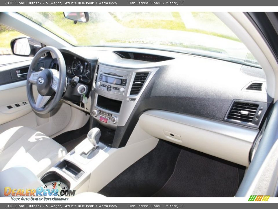 2010 Subaru Outback 2.5i Wagon Azurite Blue Pearl / Warm Ivory Photo #9