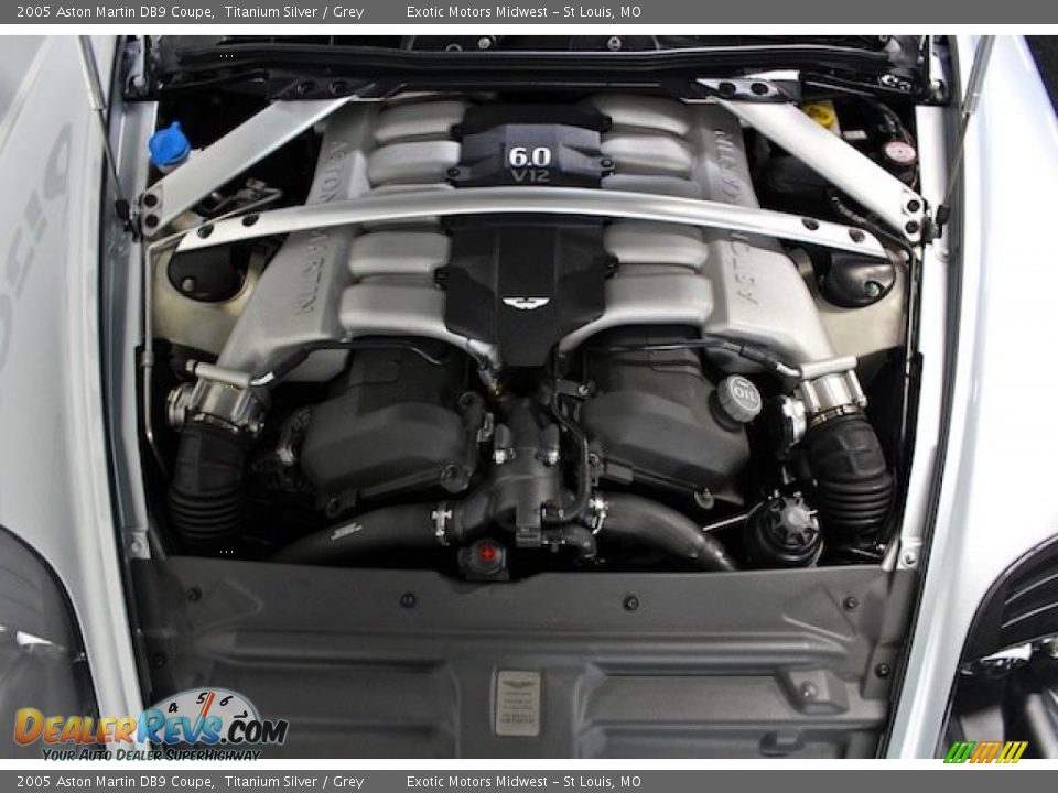 2005 Aston Martin DB9 Coupe 6.0 Liter DOHC 48 Valve V12 Engine Photo #20