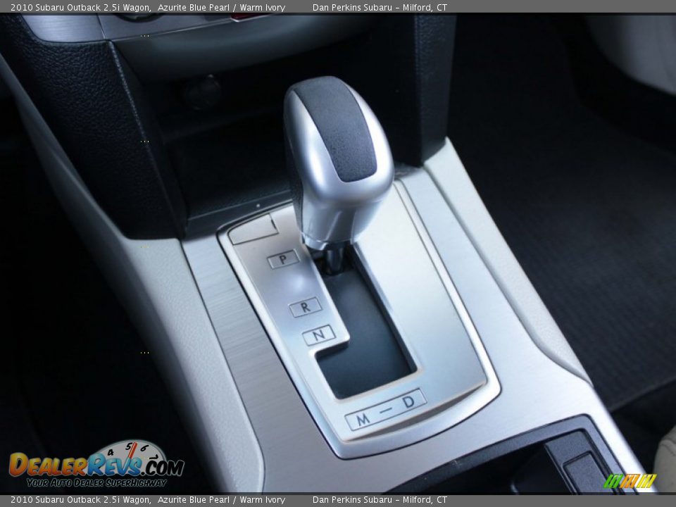 2010 Subaru Outback 2.5i Wagon Azurite Blue Pearl / Warm Ivory Photo #13