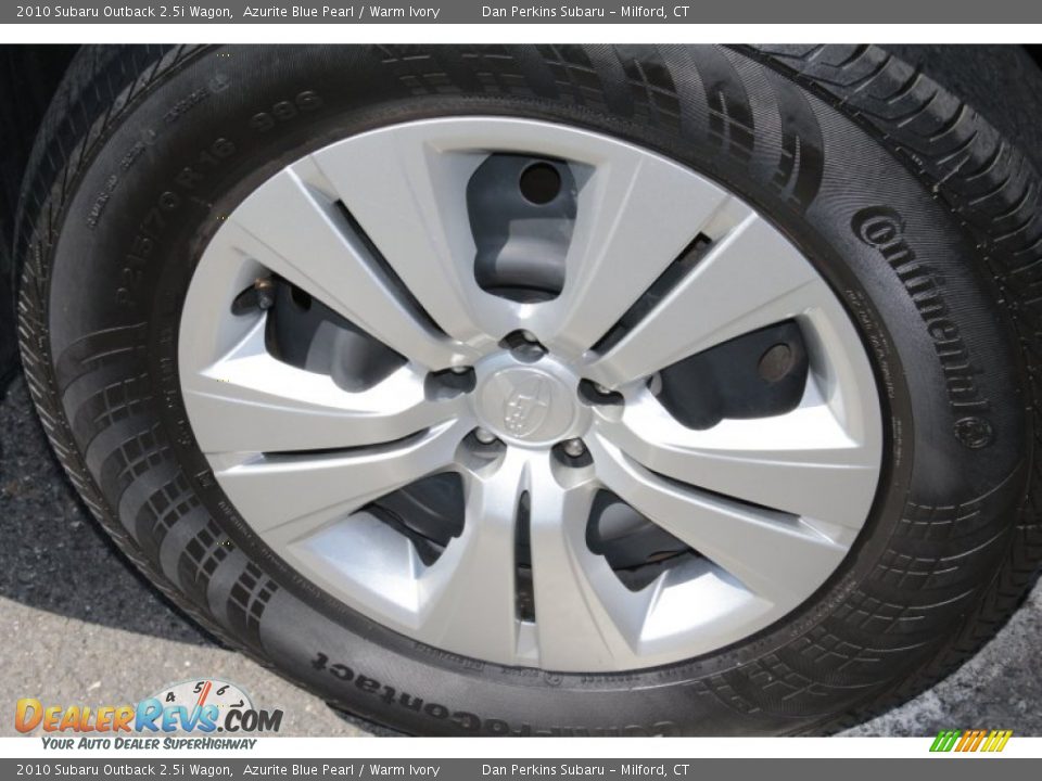 2010 Subaru Outback 2.5i Wagon Azurite Blue Pearl / Warm Ivory Photo #20