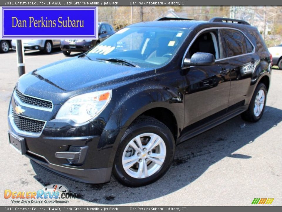 2011 Chevrolet Equinox LT AWD Black Granite Metallic / Jet Black Photo #1