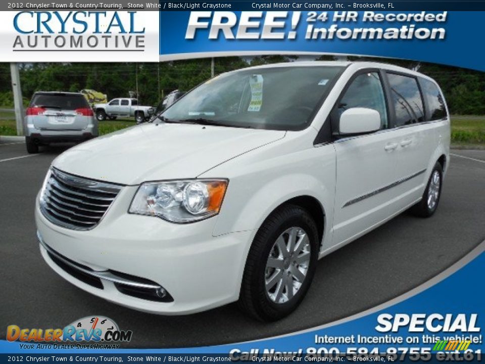2012 Chrysler Town & Country Touring Stone White / Black/Light Graystone Photo #1