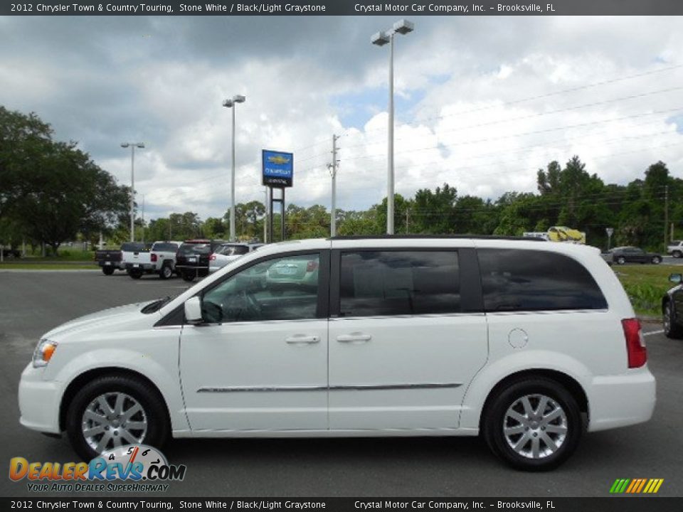 2012 Chrysler Town & Country Touring Stone White / Black/Light Graystone Photo #2