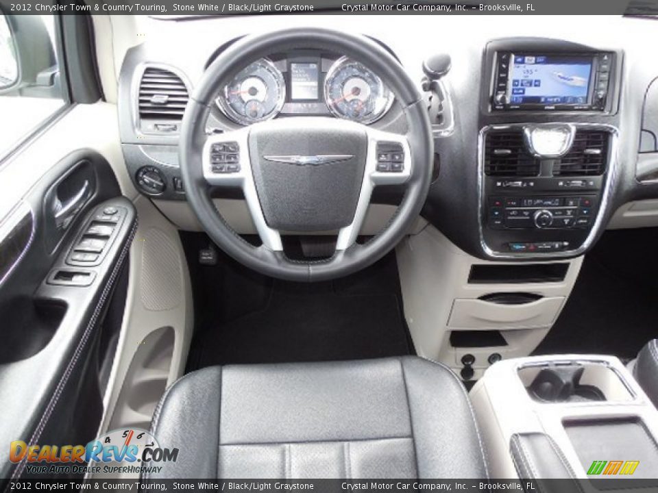 2012 Chrysler Town & Country Touring Stone White / Black/Light Graystone Photo #8