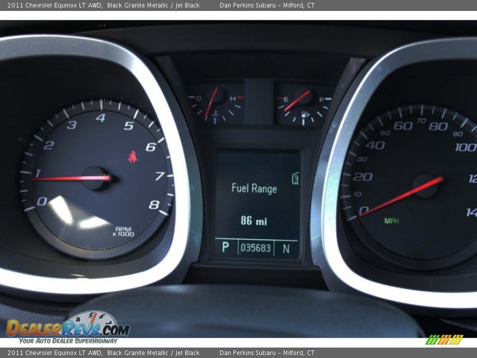 2011 Chevrolet Equinox LT AWD Black Granite Metallic / Jet Black Photo #16