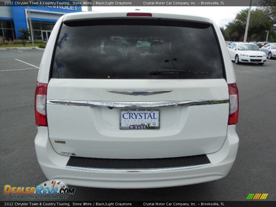 2012 Chrysler Town & Country Touring Stone White / Black/Light Graystone Photo #10