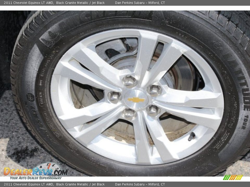2011 Chevrolet Equinox LT AWD Black Granite Metallic / Jet Black Photo #22