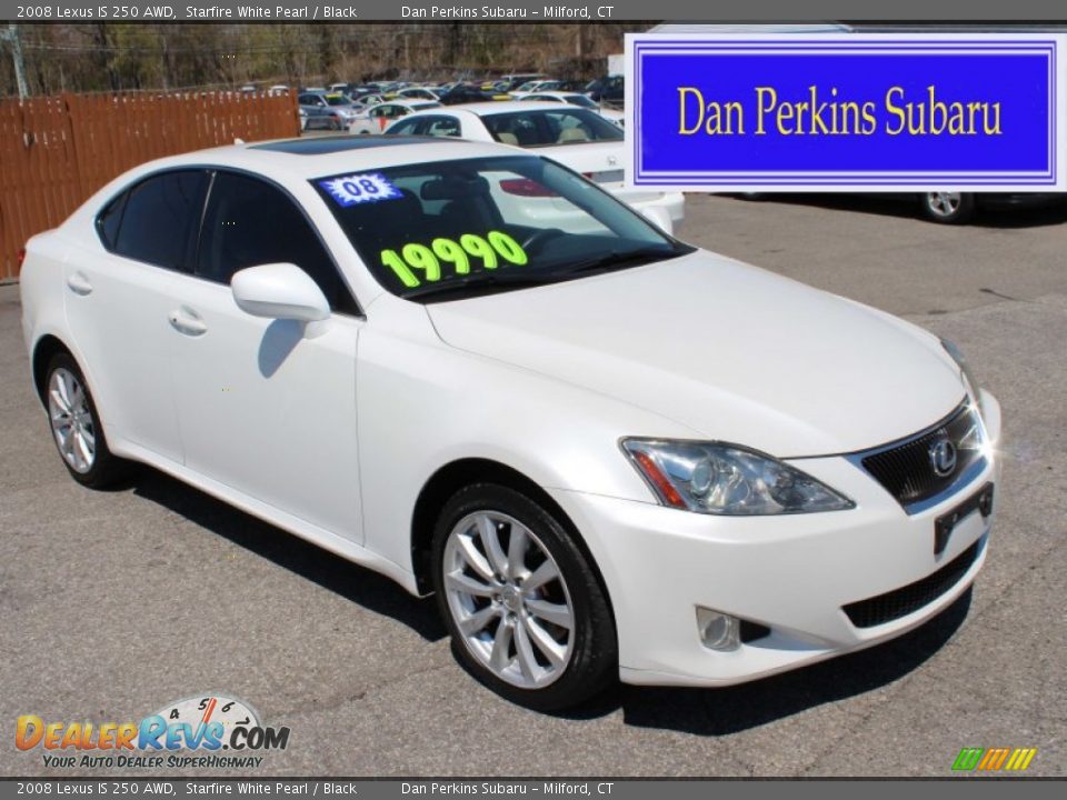 2008 Lexus IS 250 AWD Starfire White Pearl / Black Photo #1