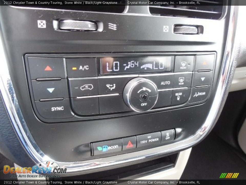 2012 Chrysler Town & Country Touring Stone White / Black/Light Graystone Photo #23