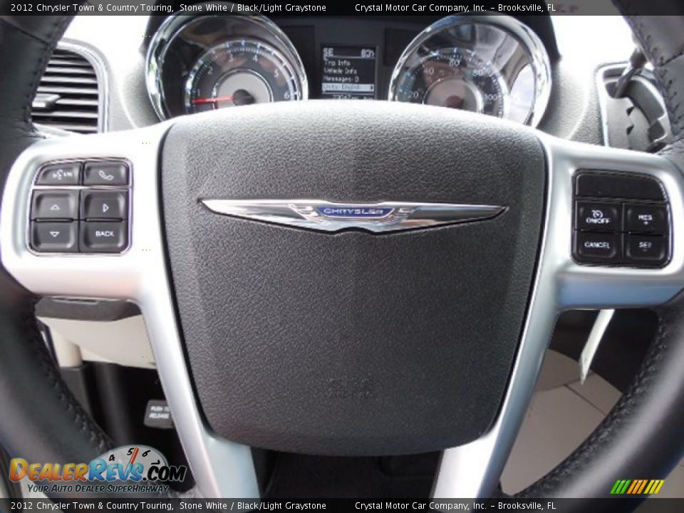 2012 Chrysler Town & Country Touring Stone White / Black/Light Graystone Photo #24