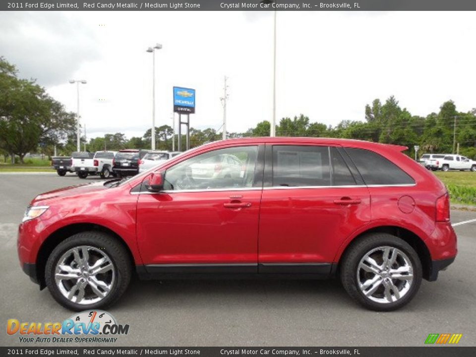 2011 Ford Edge Limited Red Candy Metallic / Medium Light Stone Photo #2