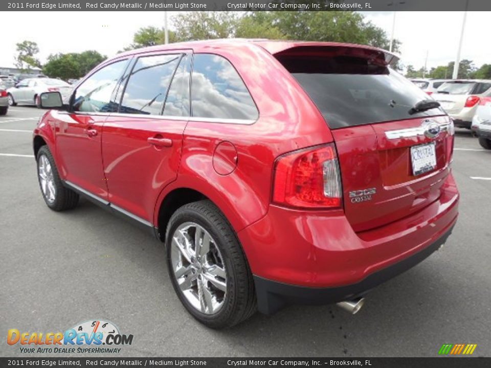 2011 Ford Edge Limited Red Candy Metallic / Medium Light Stone Photo #3