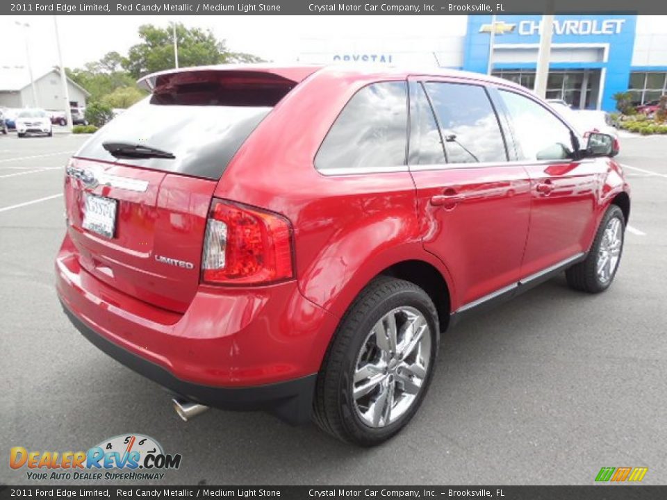 2011 Ford Edge Limited Red Candy Metallic / Medium Light Stone Photo #9