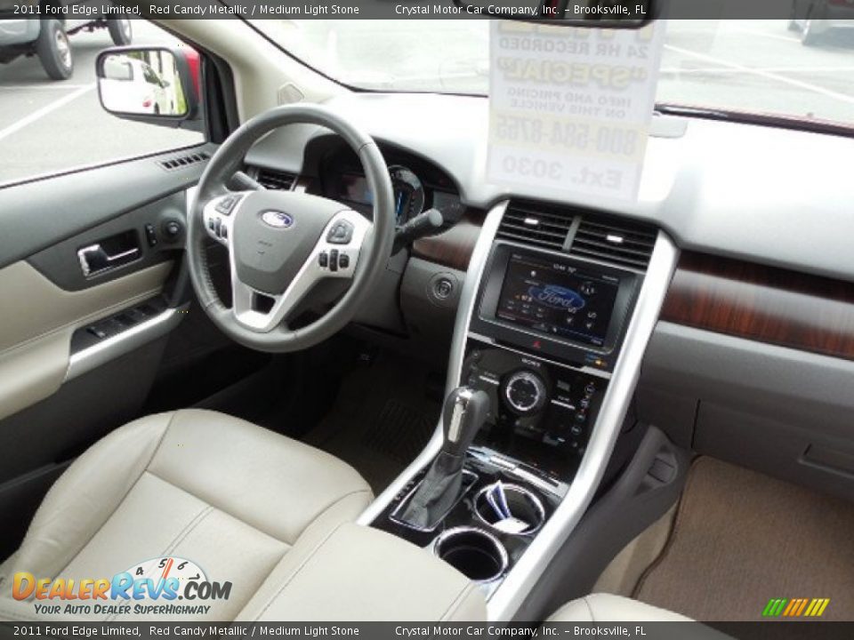 2011 Ford Edge Limited Red Candy Metallic / Medium Light Stone Photo #12