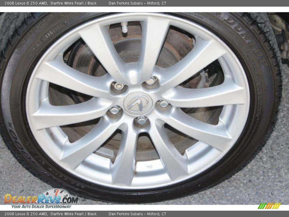 2008 Lexus IS 250 AWD Starfire White Pearl / Black Photo #16