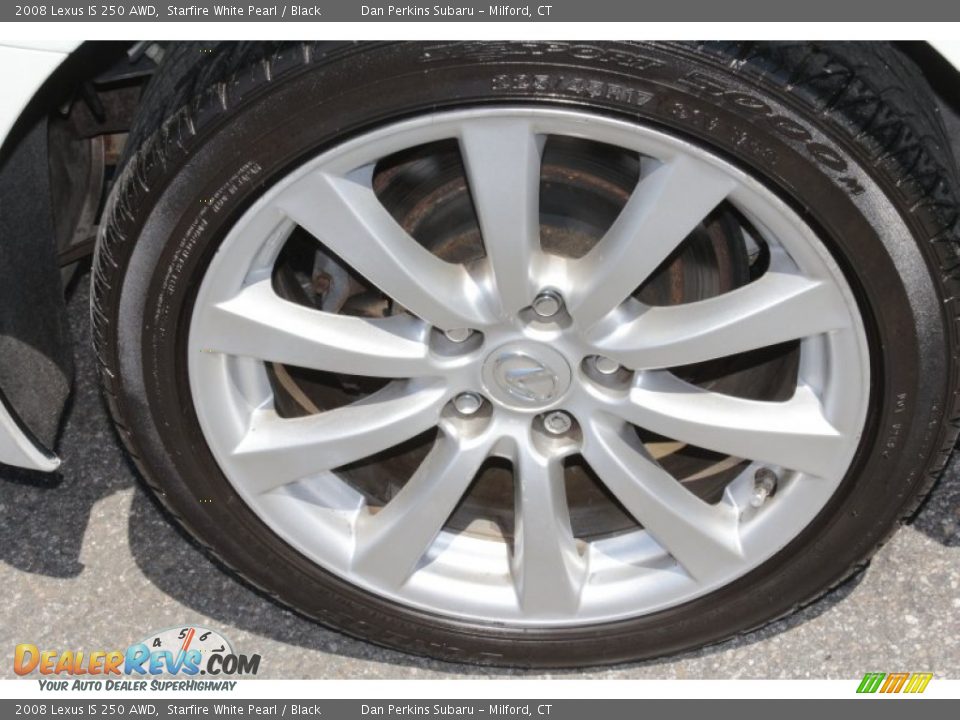 2008 Lexus IS 250 AWD Starfire White Pearl / Black Photo #17
