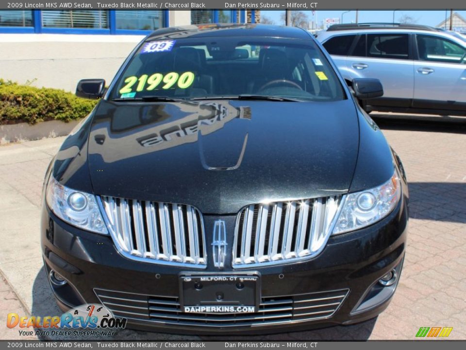 2009 Lincoln MKS AWD Sedan Tuxedo Black Metallic / Charcoal Black Photo #2