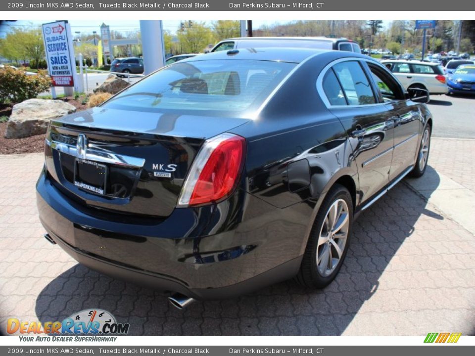 2009 Lincoln MKS AWD Sedan Tuxedo Black Metallic / Charcoal Black Photo #6