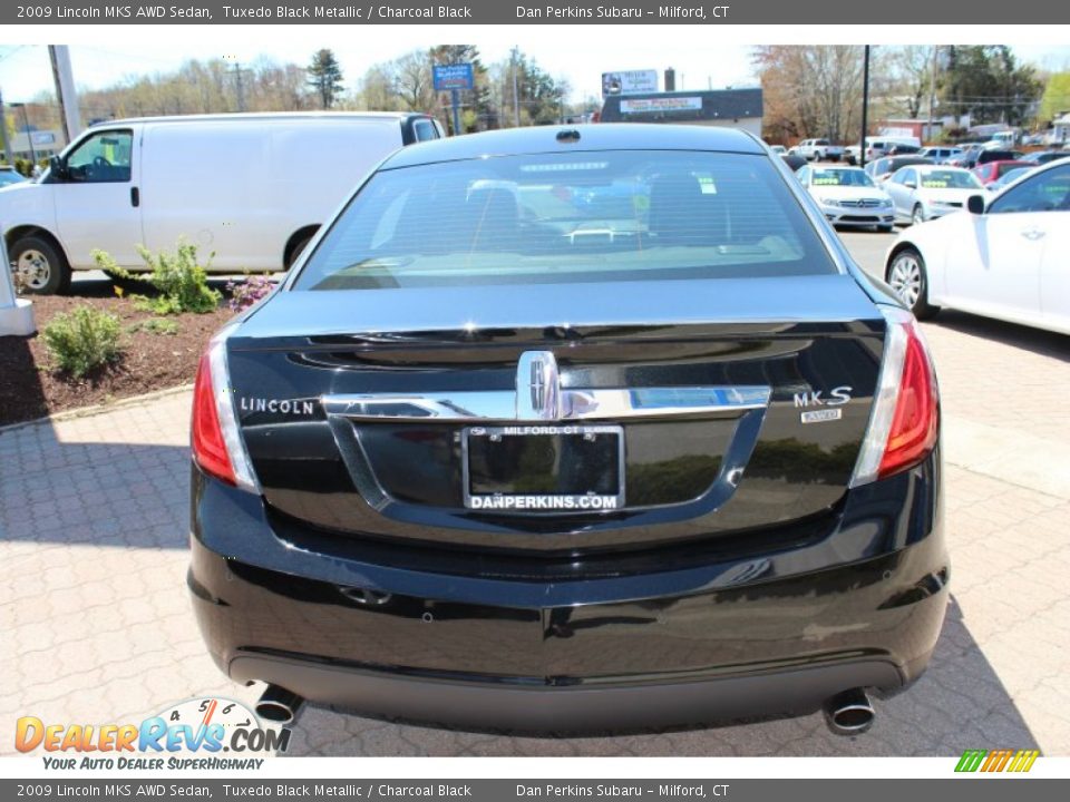 2009 Lincoln MKS AWD Sedan Tuxedo Black Metallic / Charcoal Black Photo #7