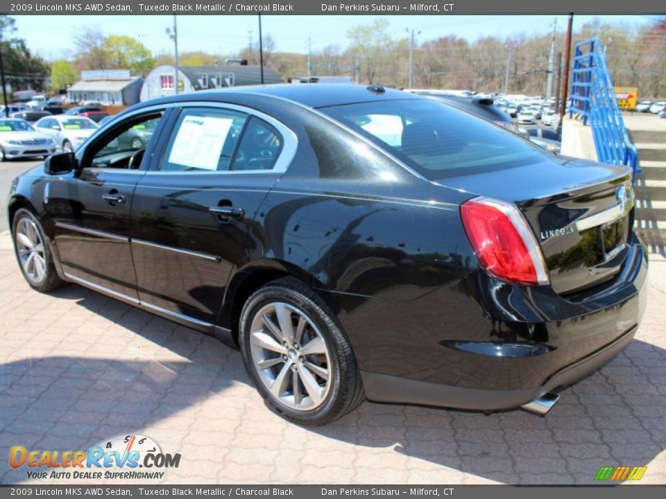 2009 Lincoln MKS AWD Sedan Tuxedo Black Metallic / Charcoal Black Photo #10