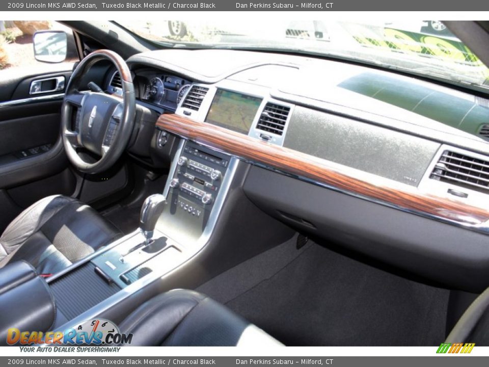 2009 Lincoln MKS AWD Sedan Tuxedo Black Metallic / Charcoal Black Photo #12