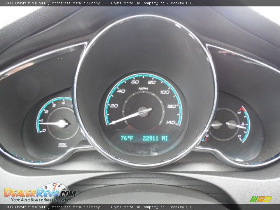 2011 Chevrolet Malibu LT Mocha Steel Metallic / Ebony Photo #18