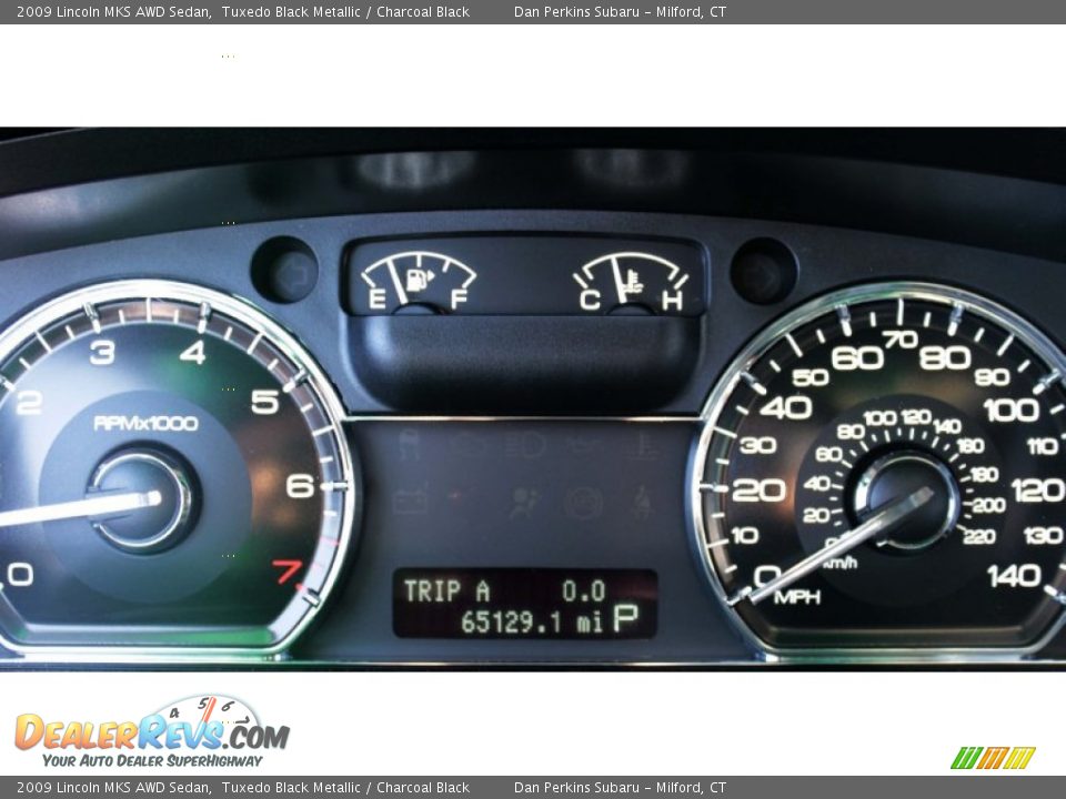 2009 Lincoln MKS AWD Sedan Tuxedo Black Metallic / Charcoal Black Photo #17